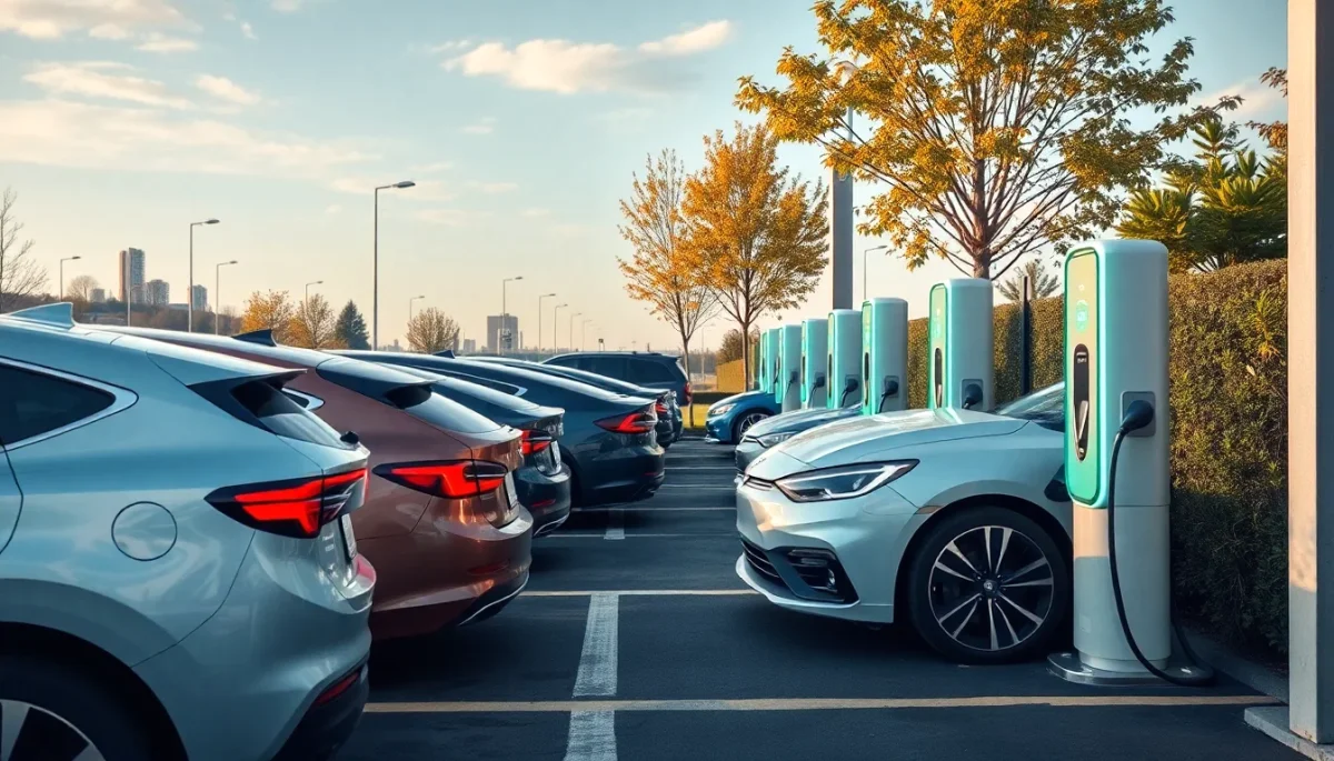 estación de carga de coches eléctricos