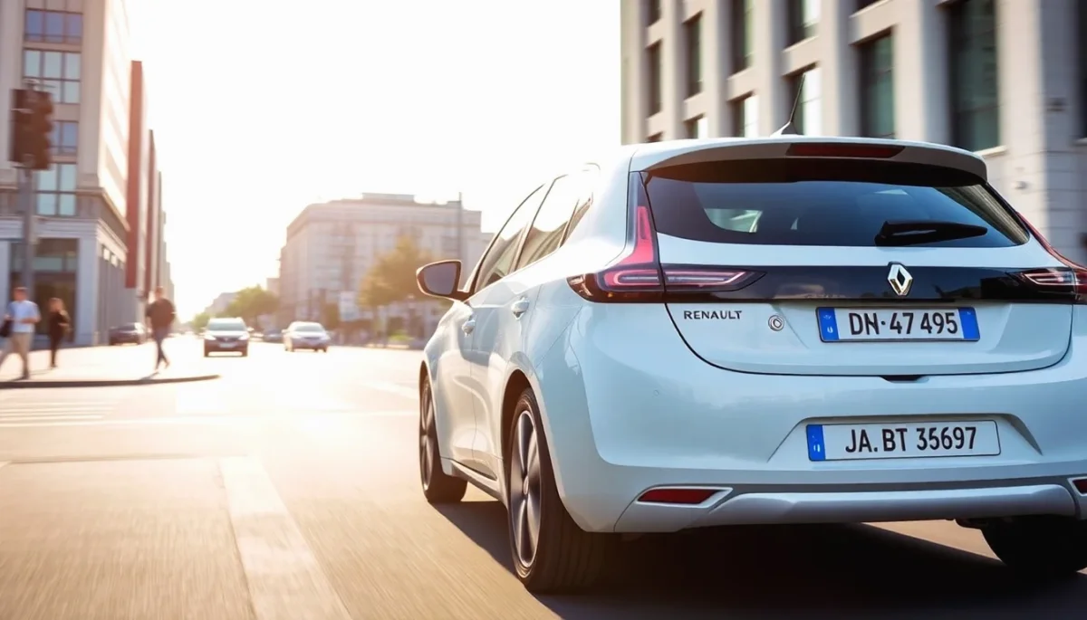 Renault Zoe circulando por una calle de la ciudad