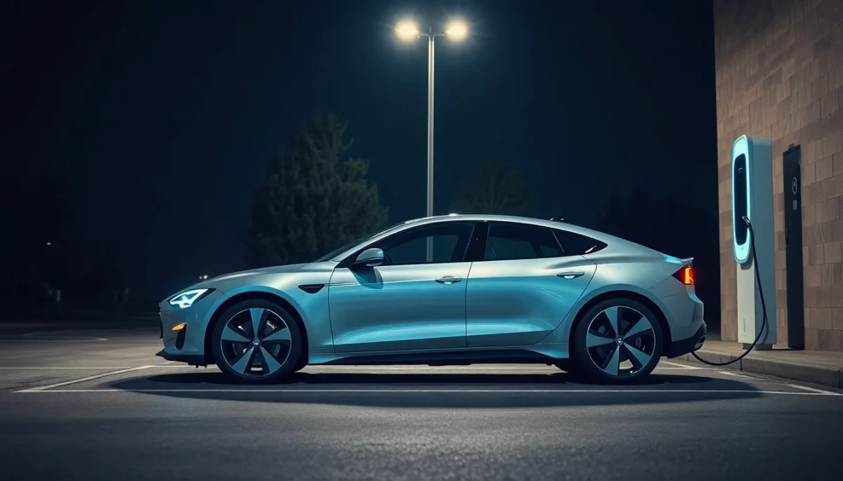 coche eléctrico en una estación de carga